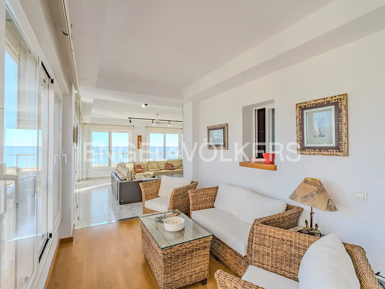 Wohnzimmer von Wohnung zum Verkauf in Alicante / Alacant mit Klimaanlage, Heizung und Gemeinschaftspool