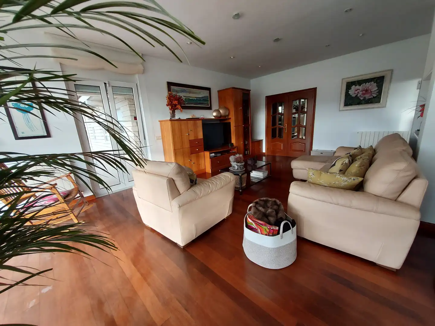 Living room of Houses for sale in Castrillón  with Heating, Private garden and Parquet flooring