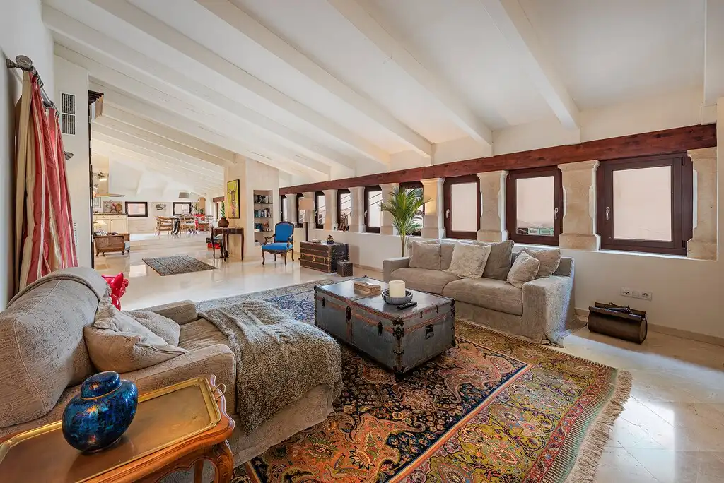 Sala d'estar de Apartament en venda en  Palma de Mallorca amb Aire condicionat, Calefacció i Terrassa