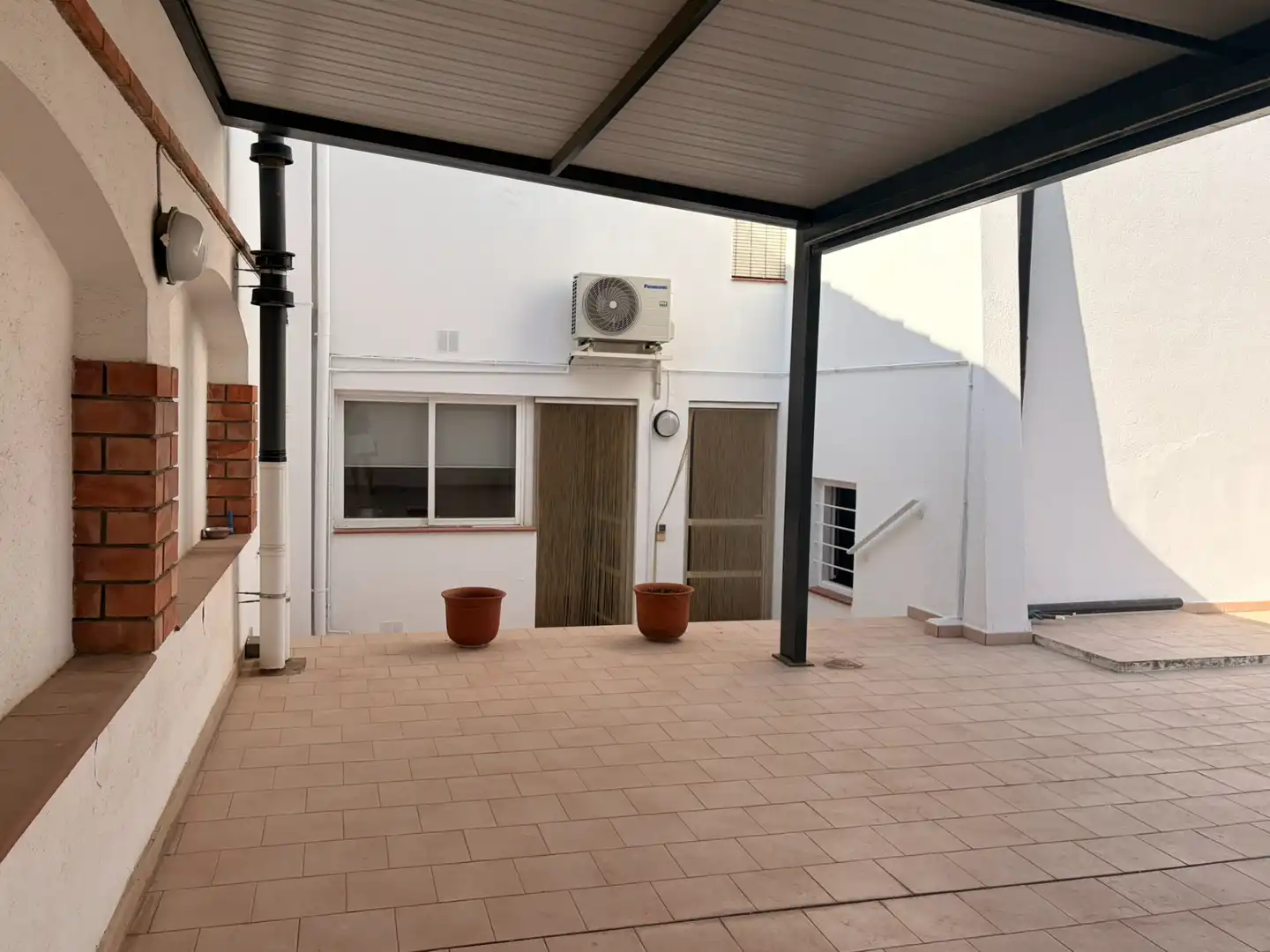 Terrace of Flat for rent in Les Borges Blanques  with Air Conditioner, Heating and Parquet flooring