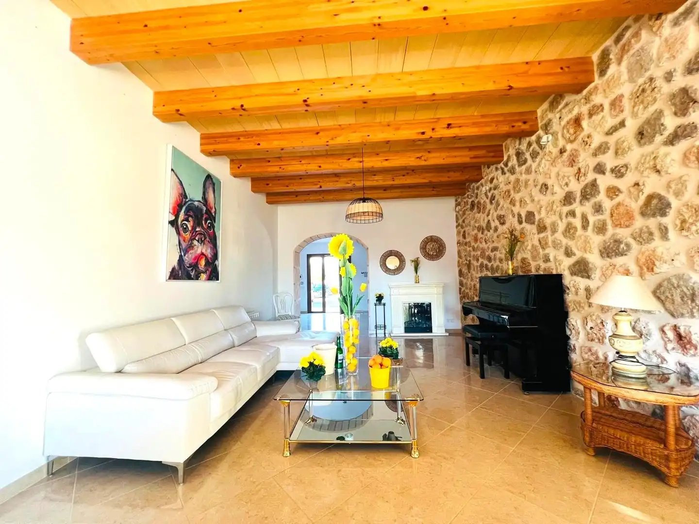 Sala d'estar de Casa o xalet en venda en  Palma de Mallorca amb Aire condicionat, Calefacció i Jardí privat