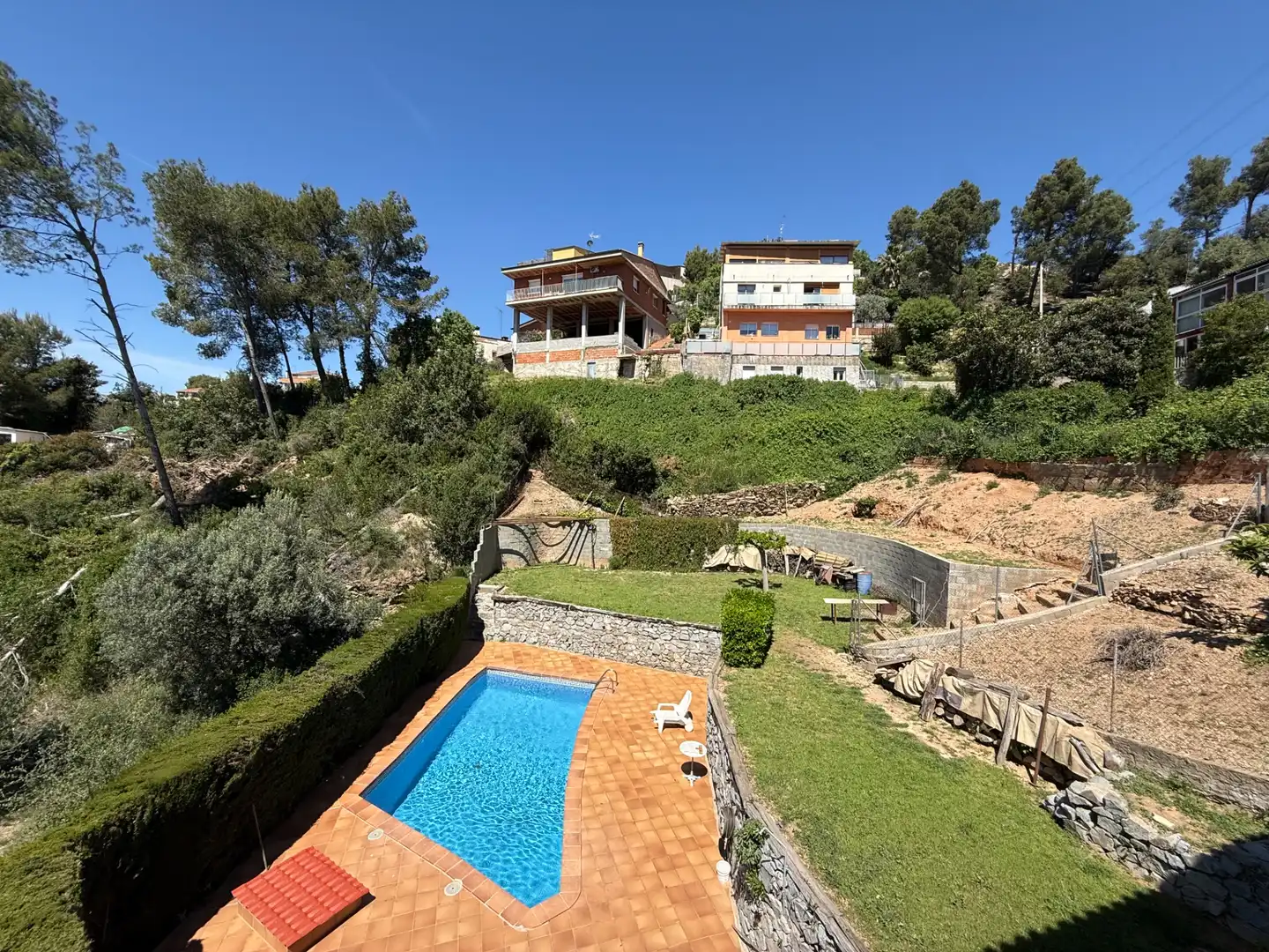 Swimming pool of Houses for sale in Torrelles de Llobregat  with Heating, Private garden and Terrace