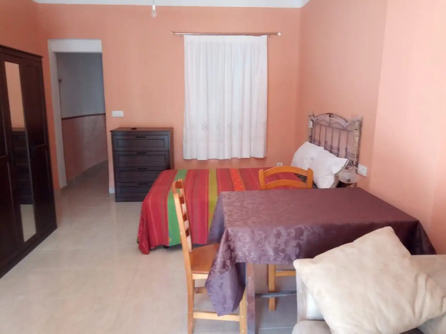 Schlafzimmer von Wohnung zur Miete in Murcia mit Klimaanlage, Heizung und Möbliert