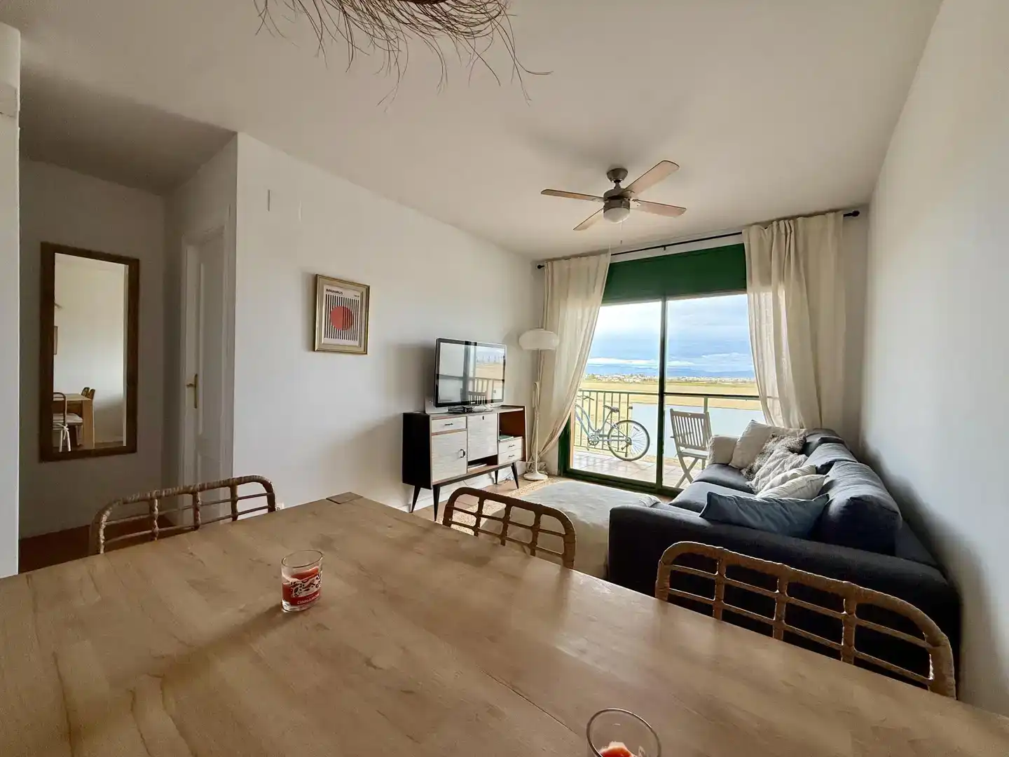 Sala de estar de Piso en venta en Amposta con Aire acondicionado y Balcón