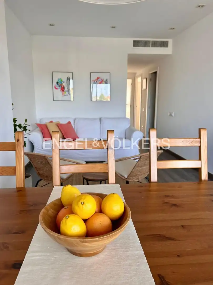 Esszimmer von Wohnung zur Miete in Sitges mit Klimaanlage, Heizung und Terrasse