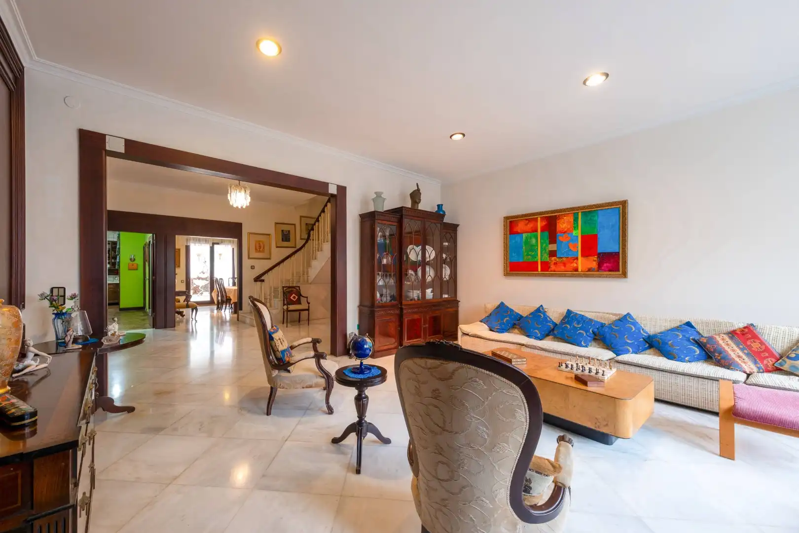 Sala de estar de Casa adosada en venta en Las Palmas de Gran Canaria con Jardín privado, Terraza y Trastero