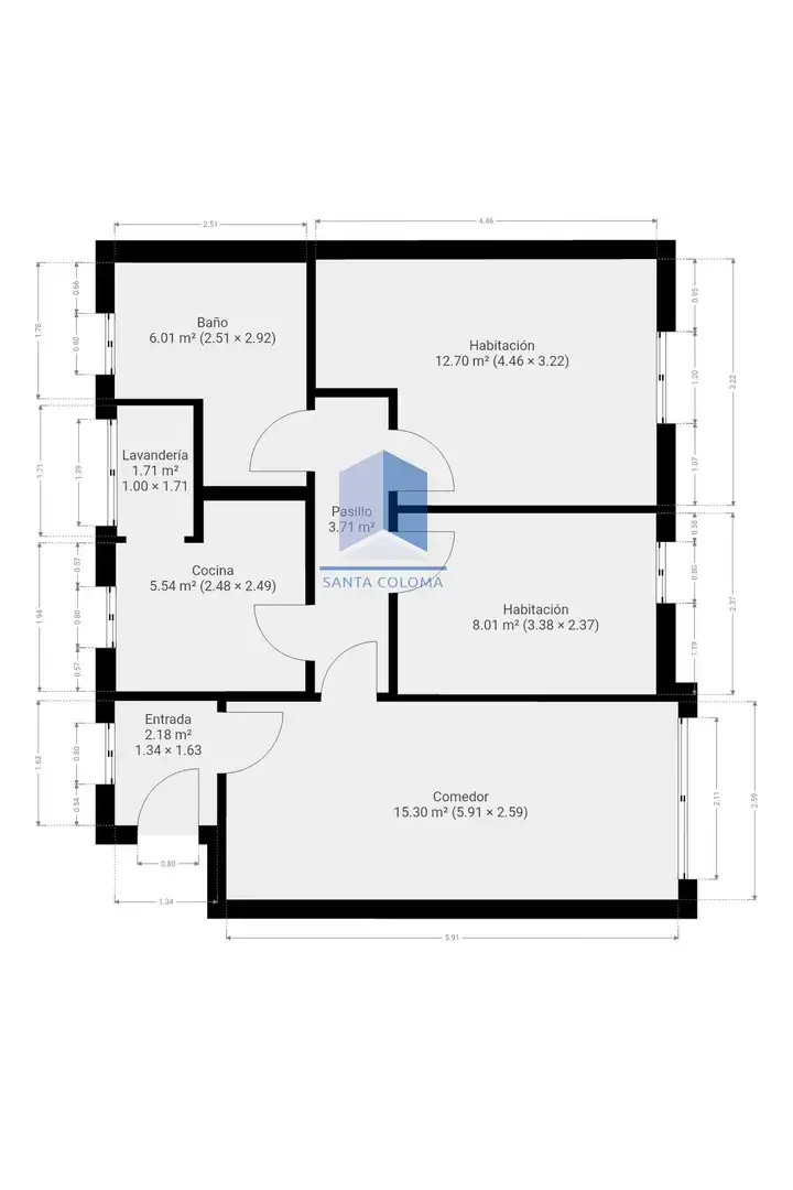 Flat for sale in Santa Coloma de Gramenet, Barcelona