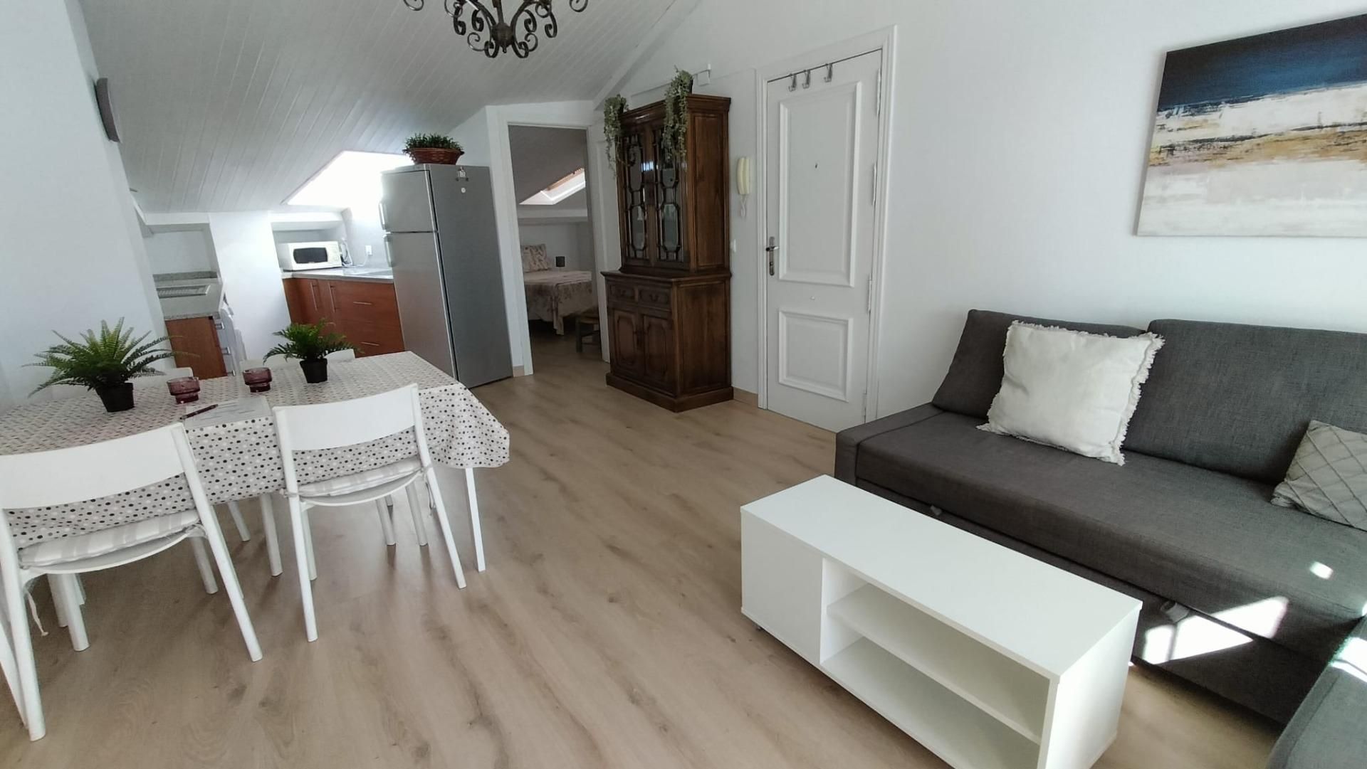 Sala de estar de Ático de alquiler en Málaga Capital con Aire acondicionado, Terraza y Amueblado