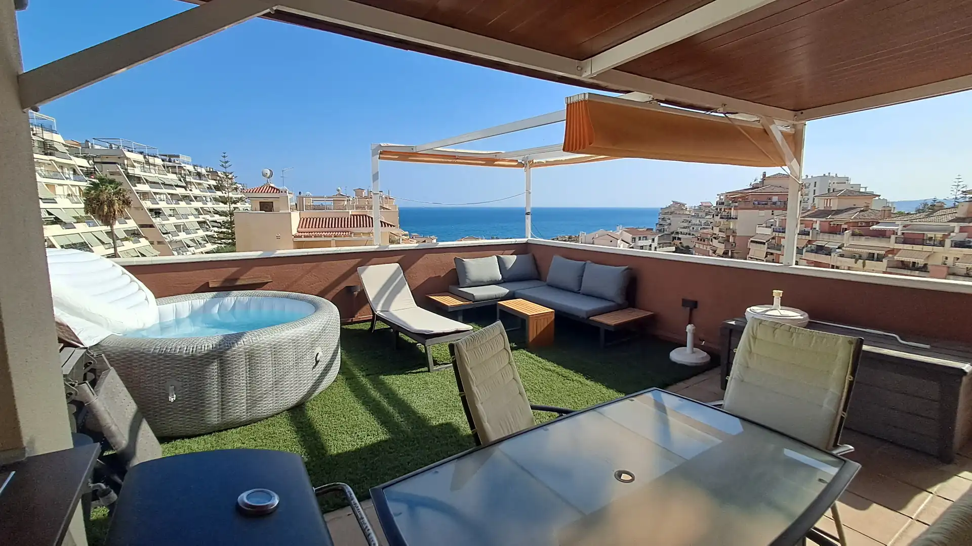 Terrassa de Dúplex en venda en Benalmádena amb Aire condicionat, Parquet i Terrassa