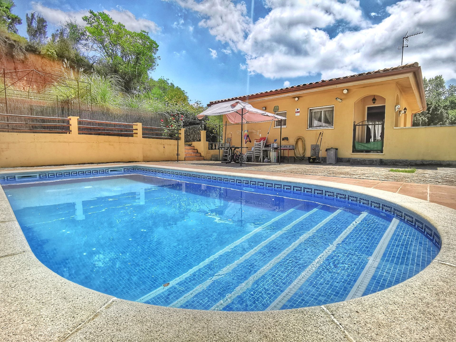 Swimming pool of House or chalet for sale in Lloret de Mar  with Heating, Private garden and Swimming Pool