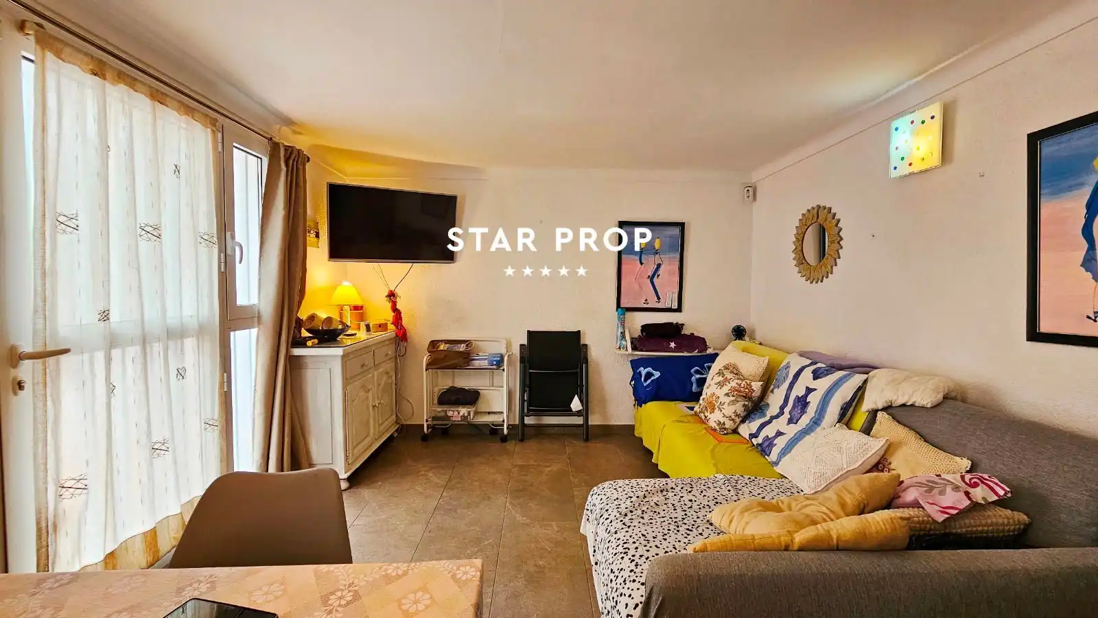 Sala de estar de Piso en venta en Llançà con Jardín privado, Terraza y Trastero