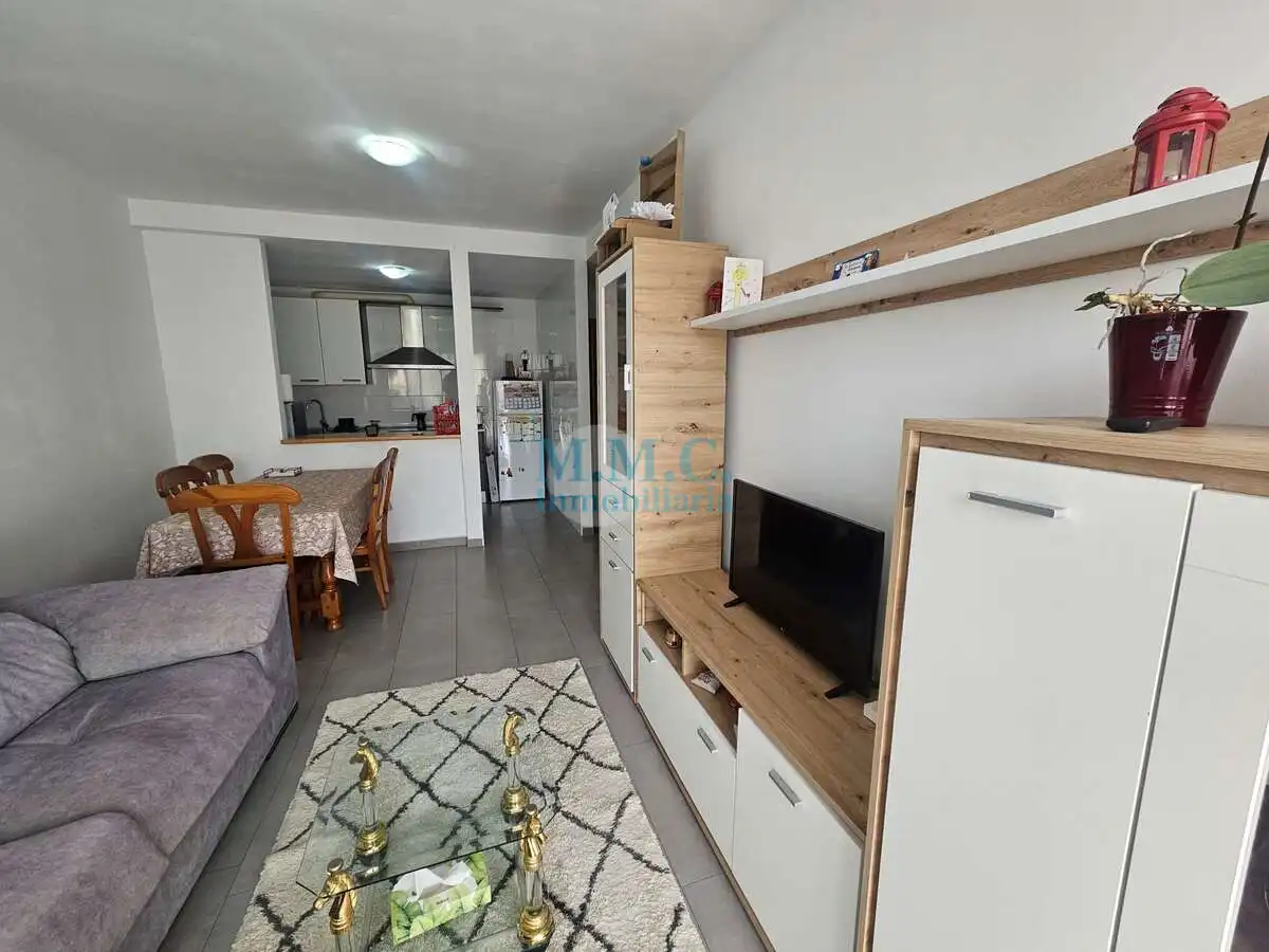 Sala de estar de Piso en venta en Roquetas de Mar con Terraza y Amueblado