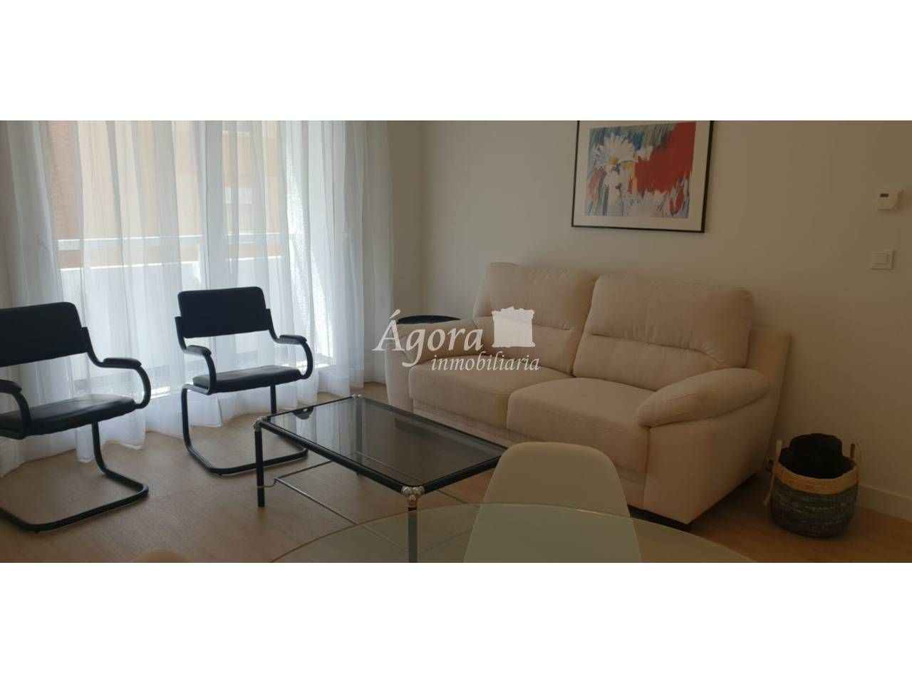 Sala d'estar de Pis de lloguer en Valladolid Capital amb Calefacció, Parquet i Terrassa