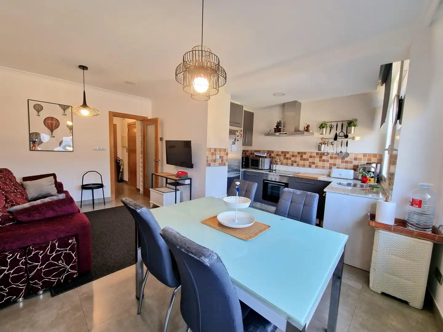 Kitchen of Duplex for sale in Foz  with Heating and Furnished