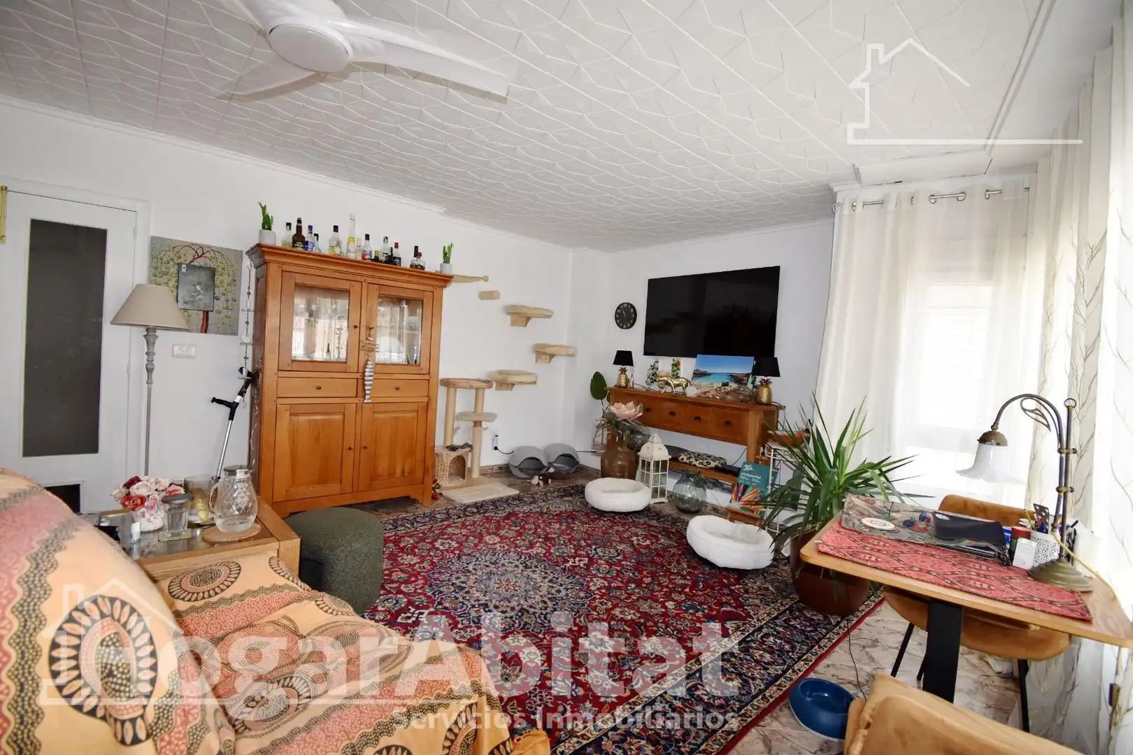 Living room of Flat for sale in Miramar  with Air Conditioner and Balcony