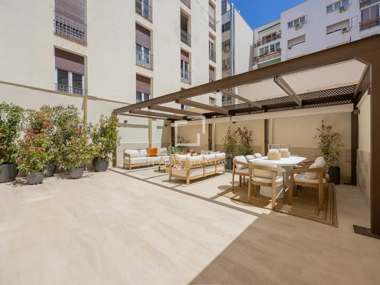 Terrasse von Wohnung zum Verkauf in Los Molinos mit Klimaanlage, Heizung und Parkett