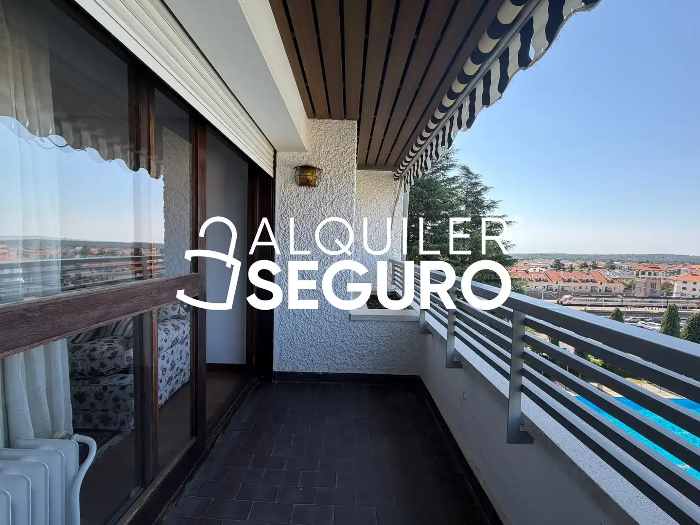 Balcony of Flat for rent in El Escorial  with Heating, Terrace and Swimming Pool