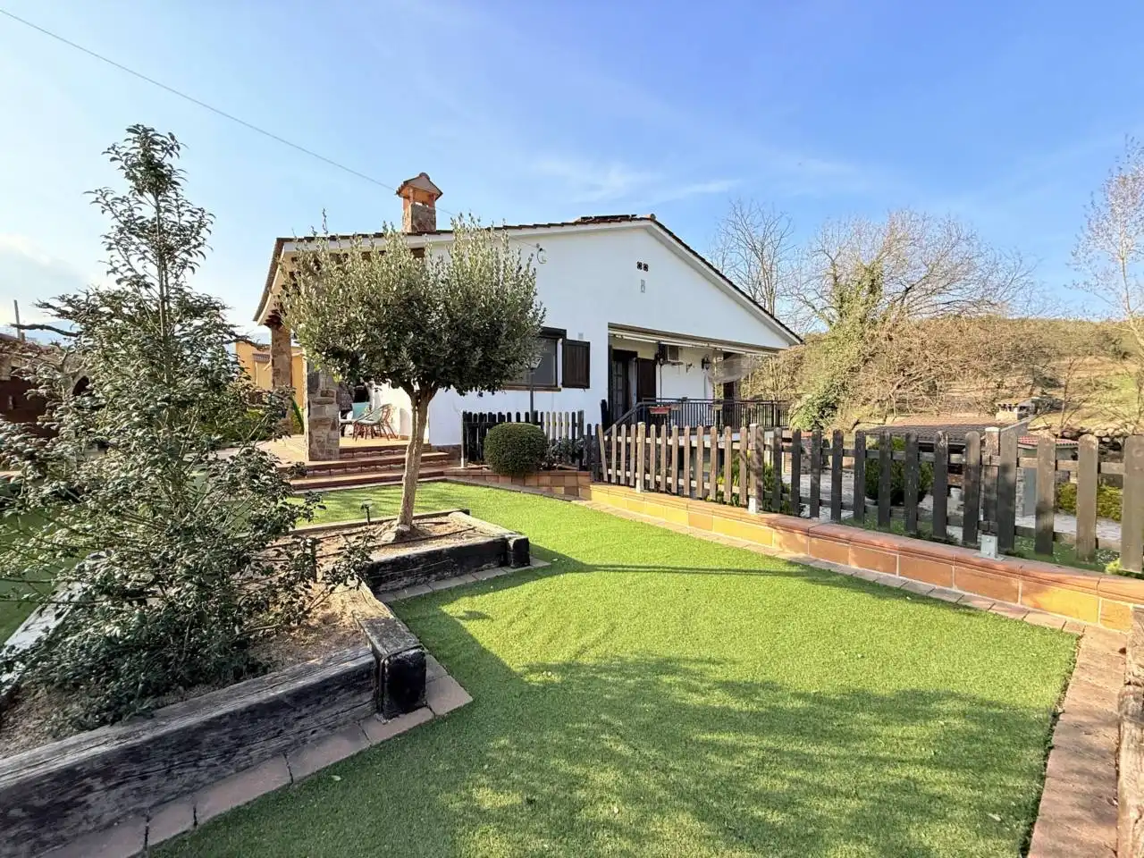 Garden of Houses for sale in Riells i Viabrea  with Air Conditioner, Heating and Private garden