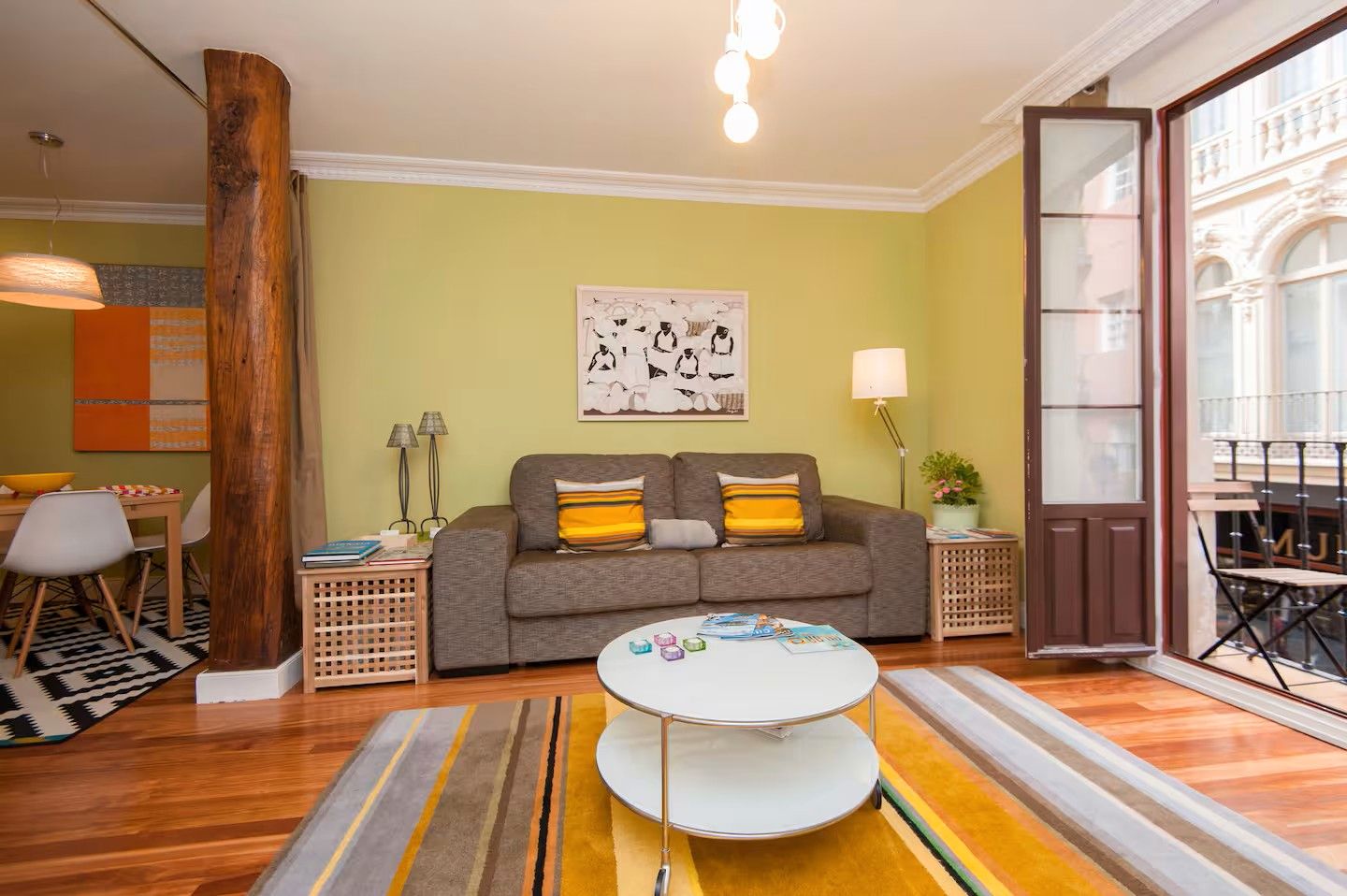 Living room of Flat to rent in Bilbao   with Air Conditioner, Heating and Furnished