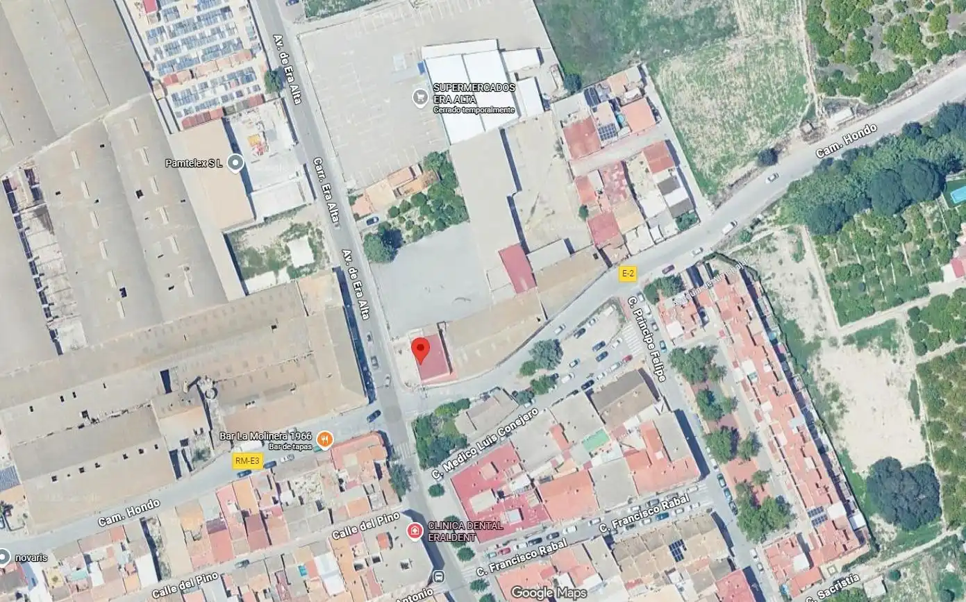 Vista exterior de Nau industrial de lloguer en Murcia