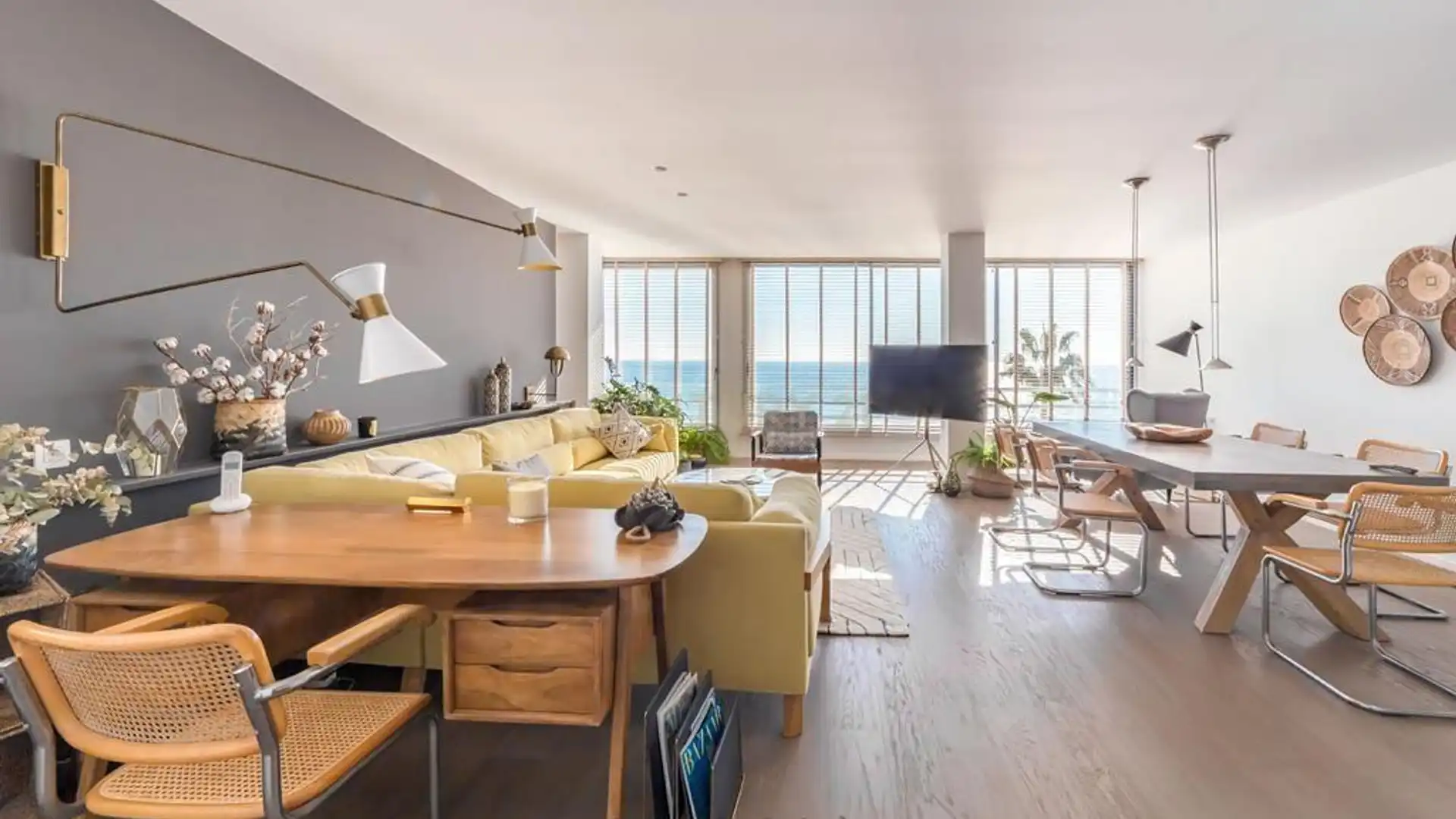 Living room of Flat for rent in Altea  with Air Conditioner, Oven and Washing machine