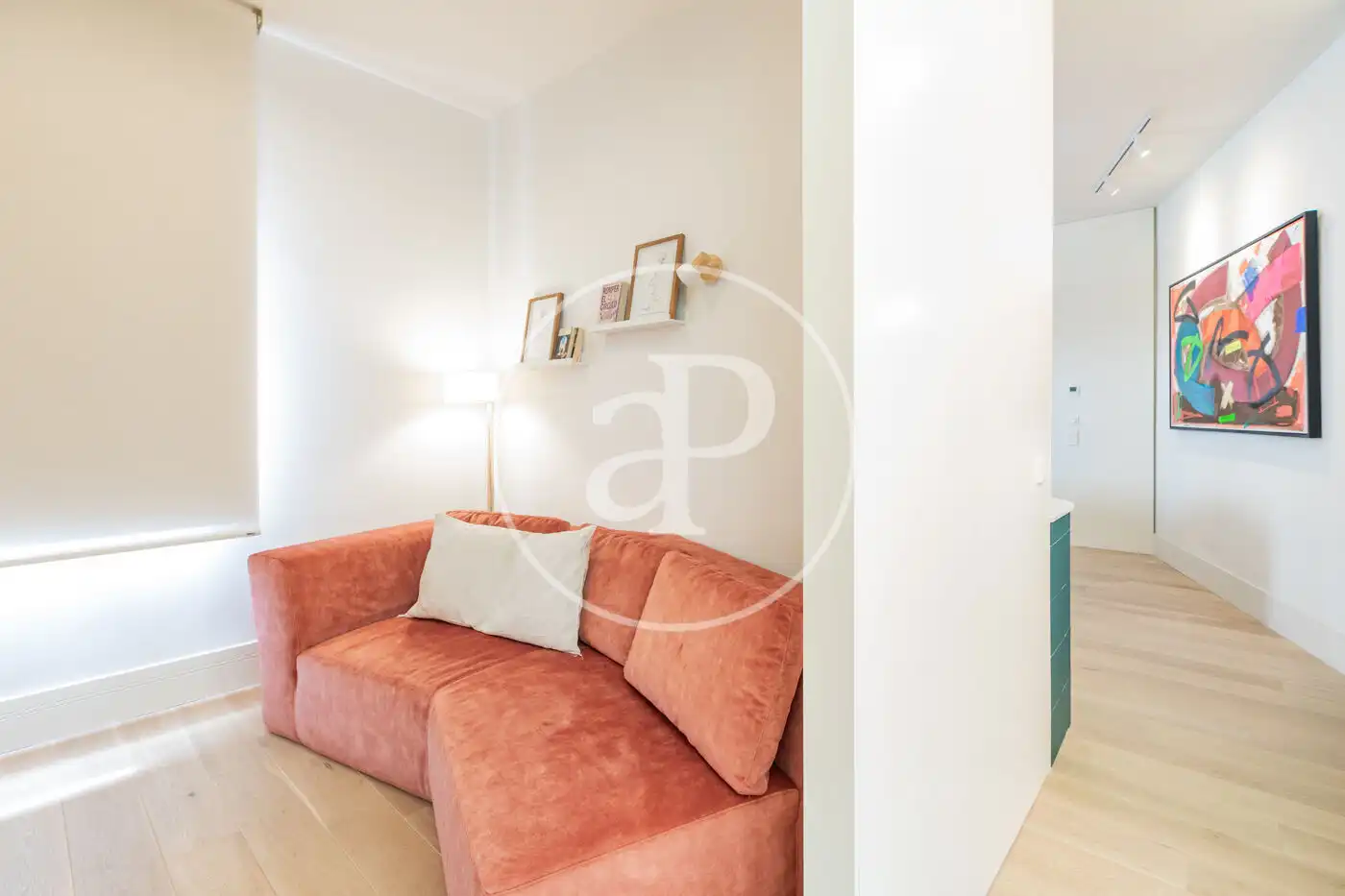 Wohnzimmer von Wohnung zur Miete in Madrid mit Klimaanlage, Heizung und Privatgarten
