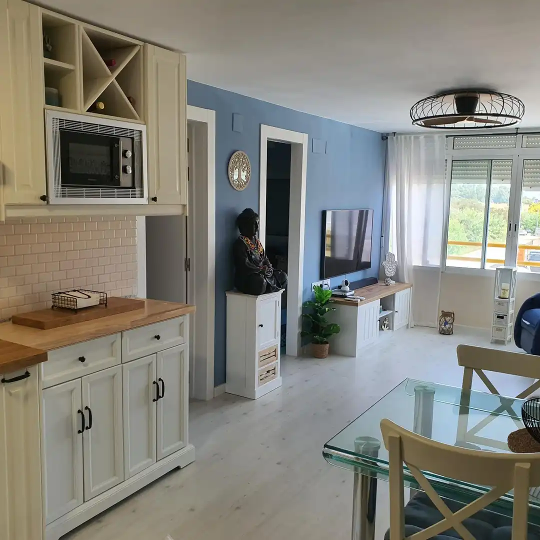 Sala d'estar de Apartament de lloguer en La Pobla de Farnals amb Jardí privat