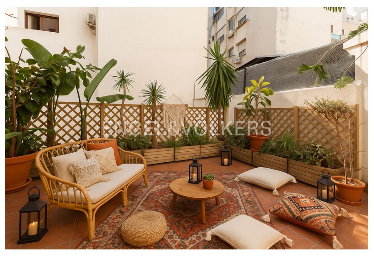 Terrassa de Apartament de lloguer en  Valencia Capital amb Aire condicionat, Calefacció i Terrassa