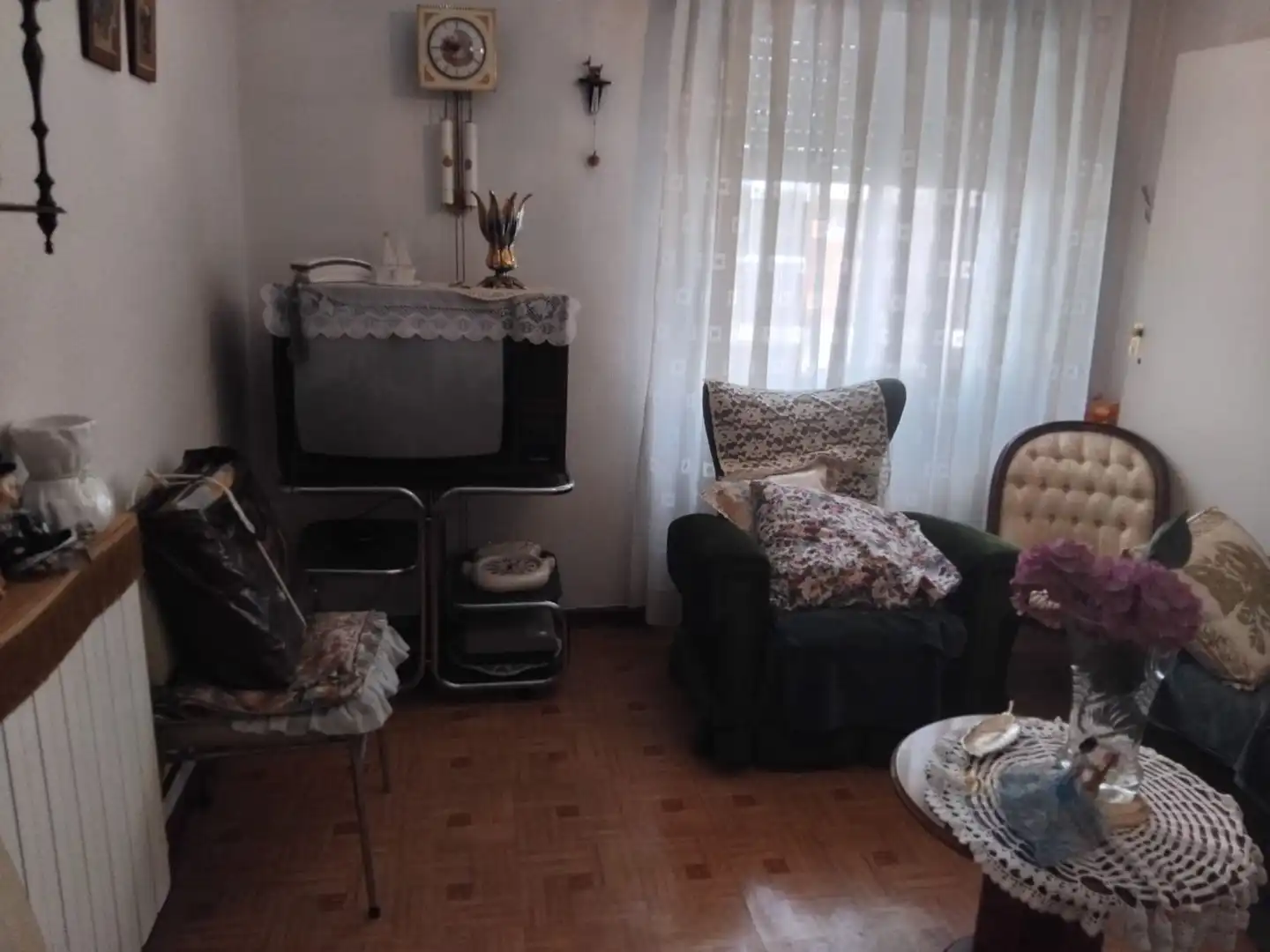 Sala d'estar de Pis en venda en Palencia amb Calefacció, Parquet i Terrassa