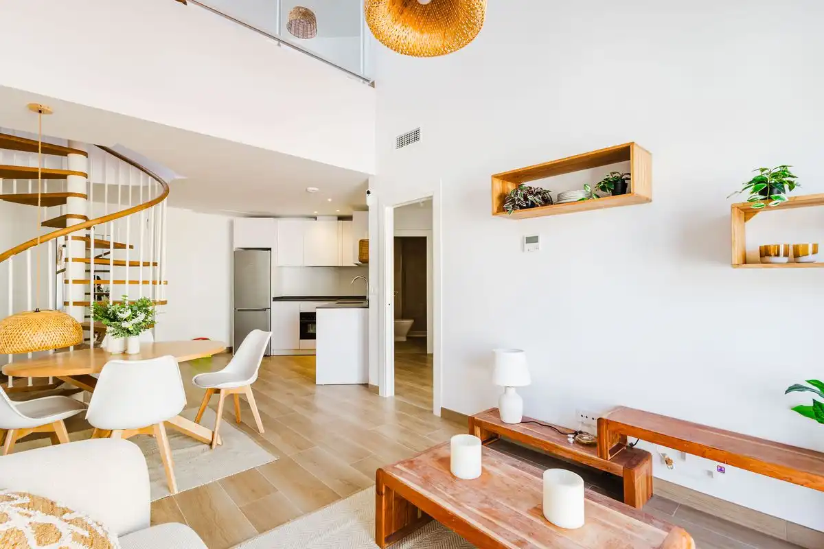 Wohnzimmer von Maisonette zum Verkauf in Málaga mit Klimaanlage, Heizung und Terrasse