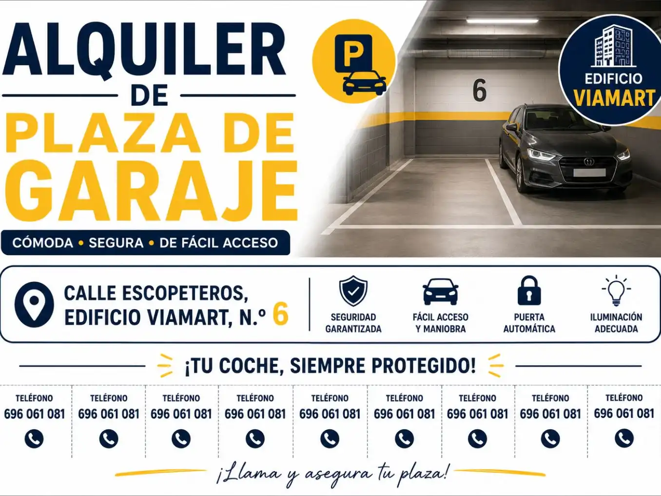 Parking de Garaje de alquiler en Murcia