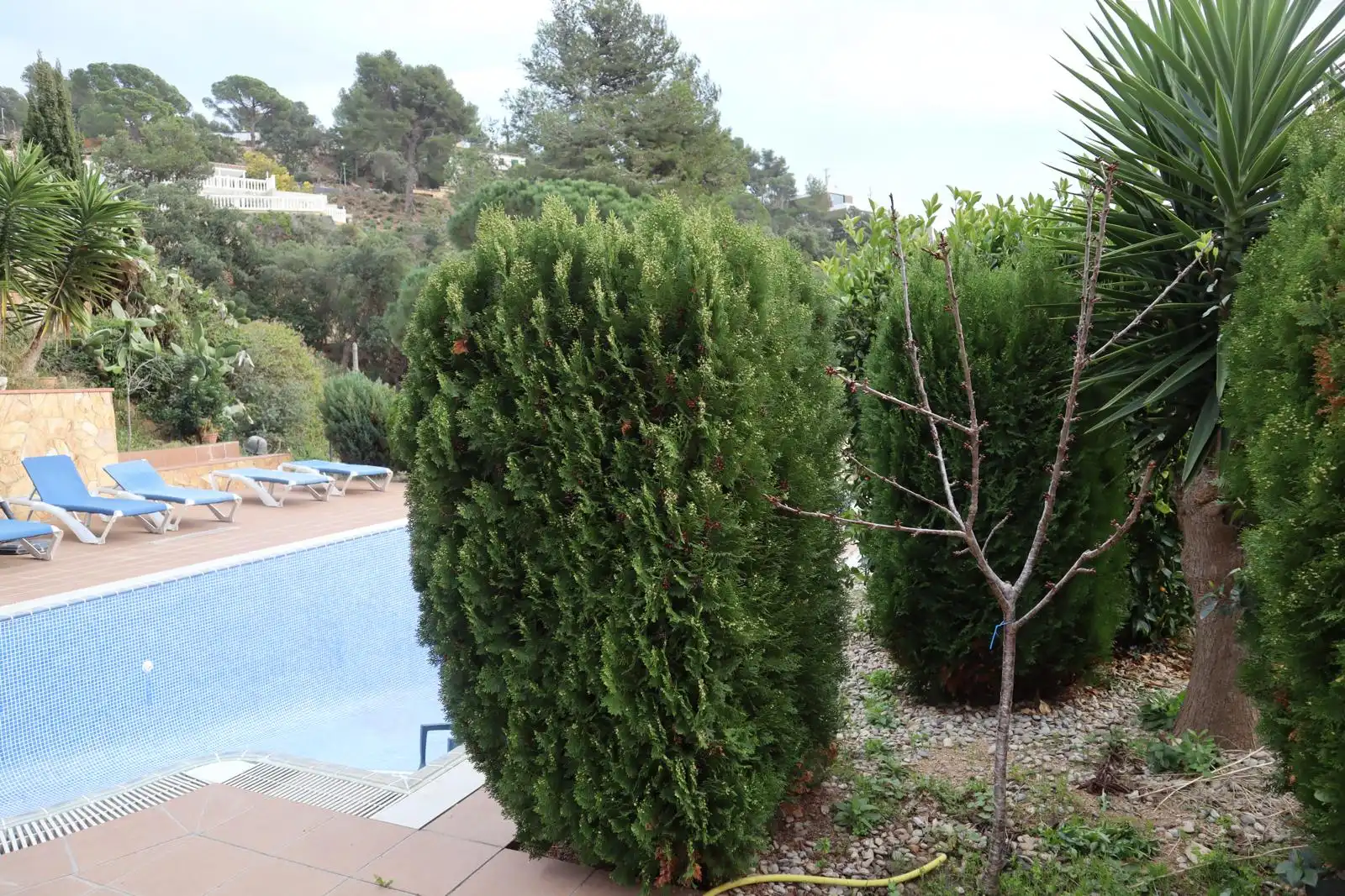 Garten von Einfamilien-Reihenhaus zum Verkauf in Tossa de Mar mit Klimaanlage, Privatgarten und Terrasse