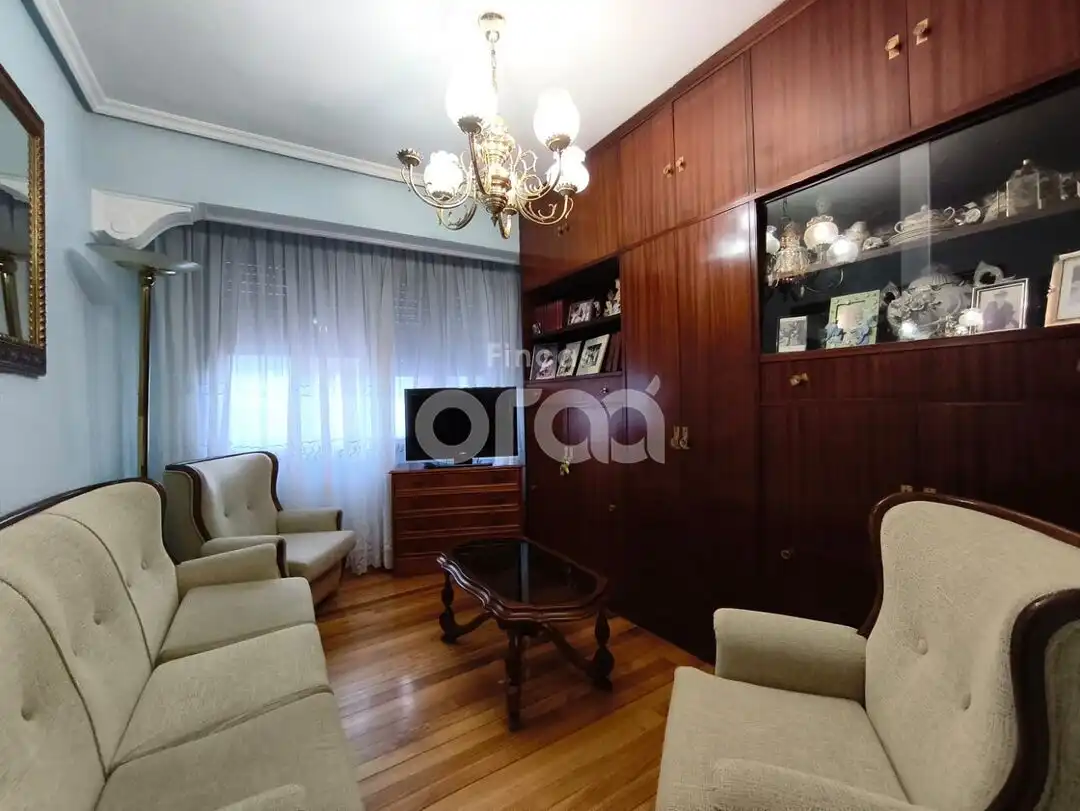 Sala de estar de Piso en venta en Santurtzi  con Calefacción