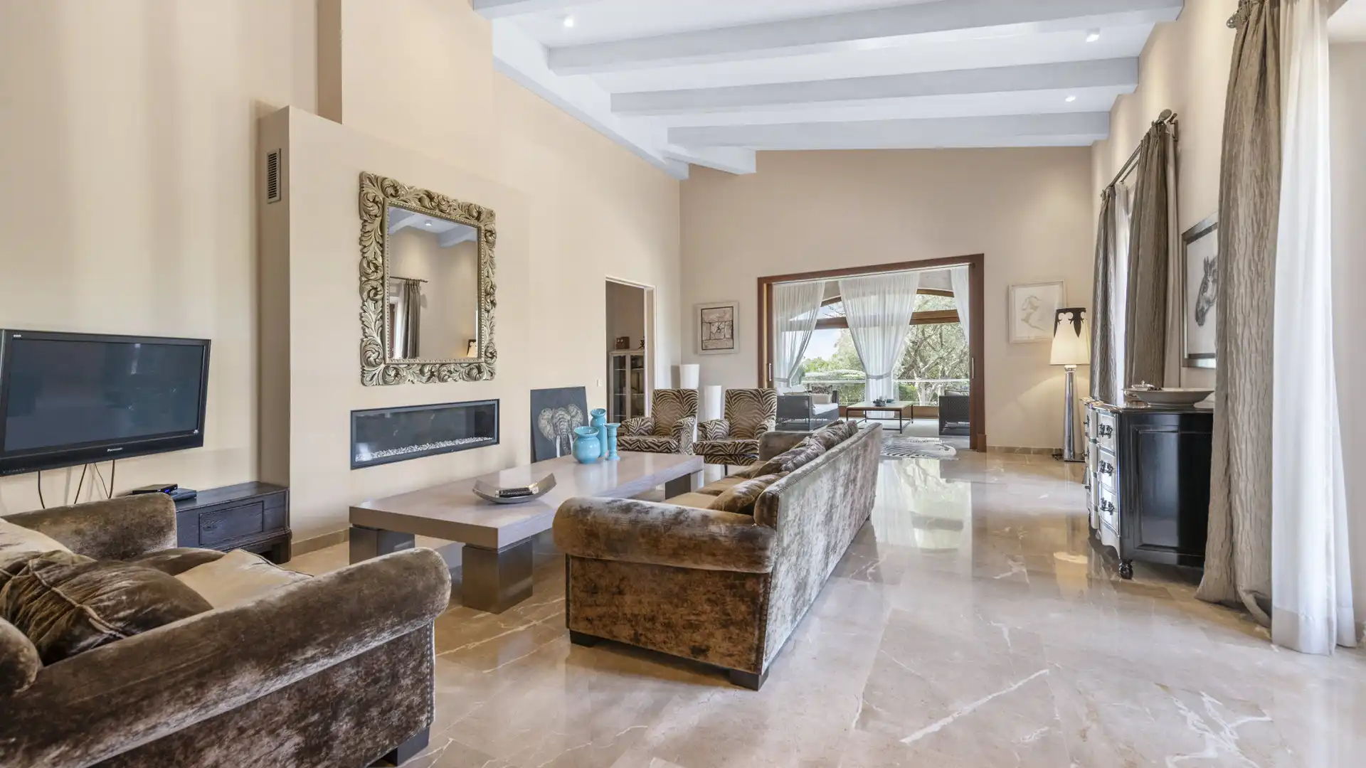 Wohnzimmer von Country house zum Verkauf in Manacor mit Klimaanlage, Heizung und Terrasse