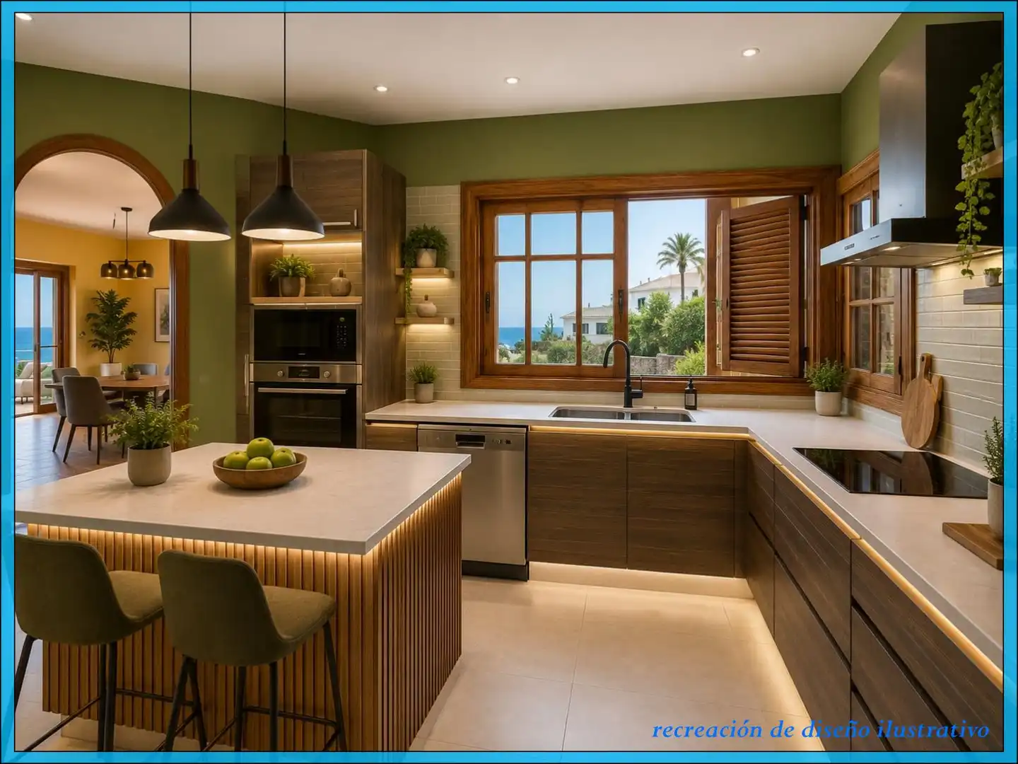 Cocina de Casa o chalet en venta en El Rosario con Aire acondicionado, Jardín privado y Terraza