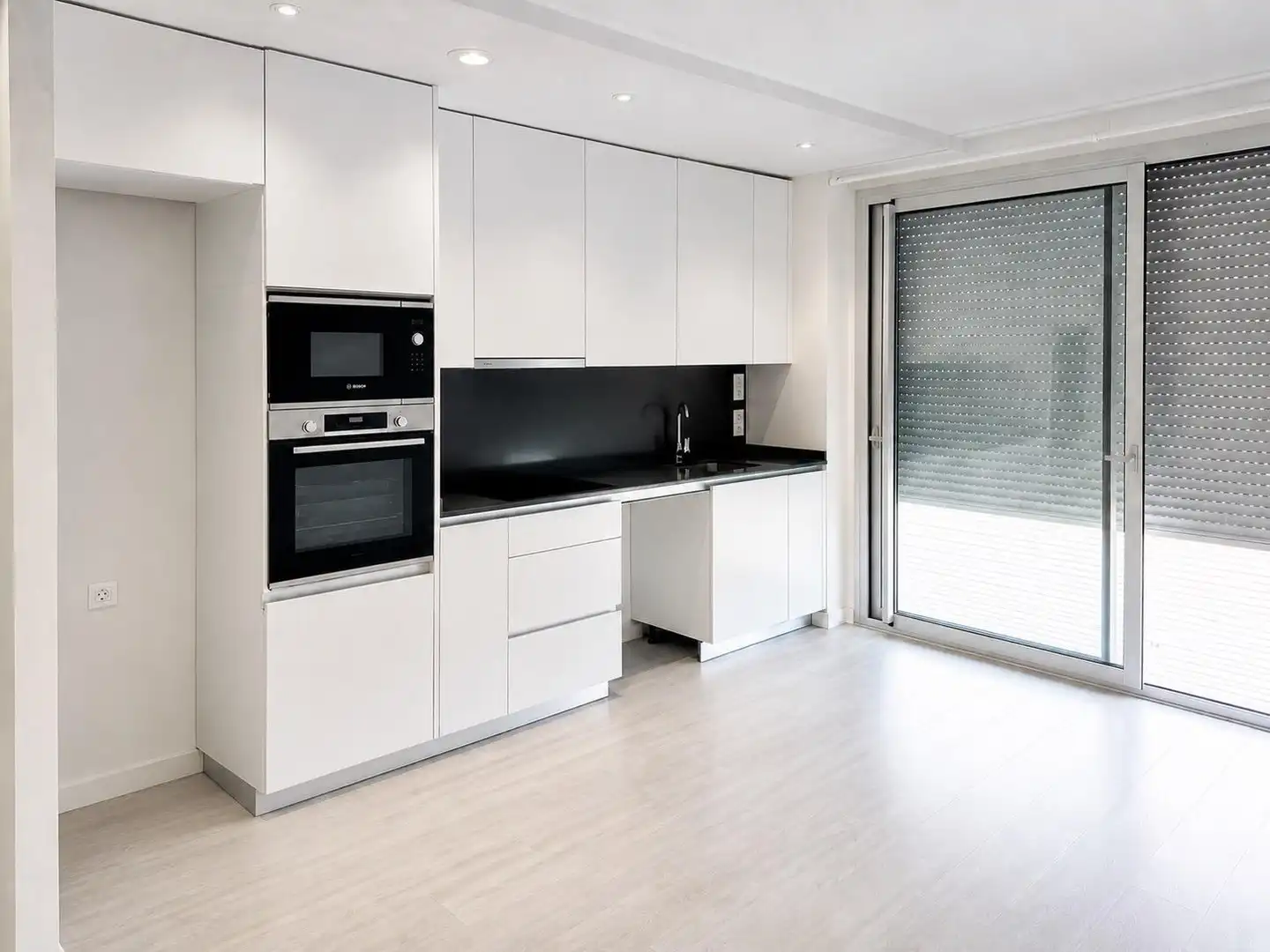 Kitchen of Attic for rent in Badalona  with Air Conditioner, Heating and Parquet flooring