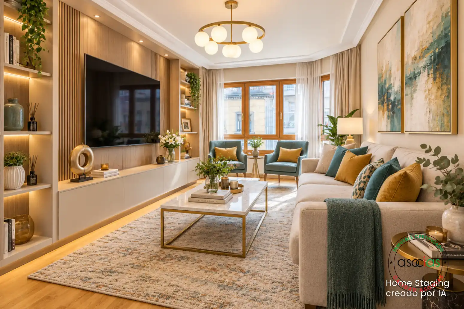 Sala de estar de Piso en venta en Gijón  con Calefacción y Parquet
