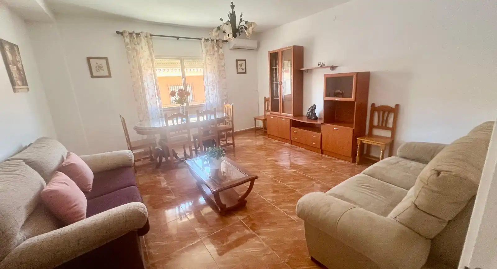 Sala de estar de Piso de alquiler en Cártama con Terraza, Amueblado y Horno