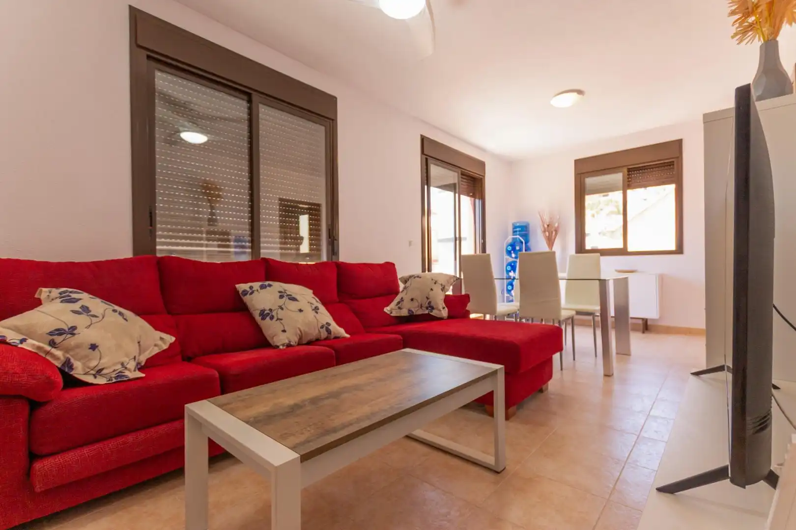 Sala de estar de Ático en venta en Águilas con Terraza, Amueblado y Piscina comunitaria