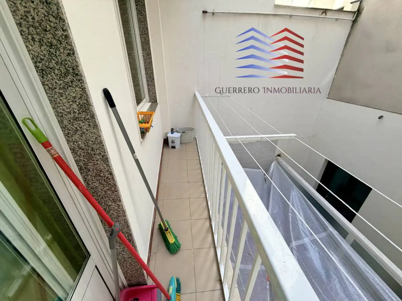 Terraza de Apartamento de alquiler en Ourense Capital  con Calefacción, Parquet y Amueblado