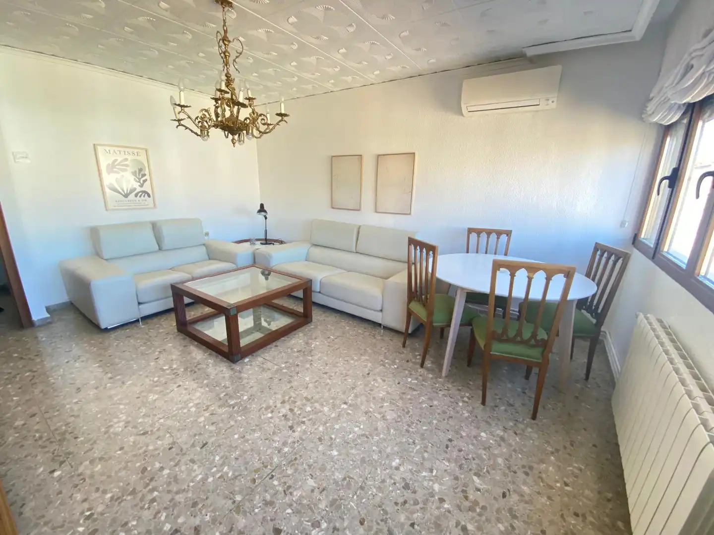 Sala de estar de Piso de alquiler en Albacete con Calefacción, Amueblado y Balcón
