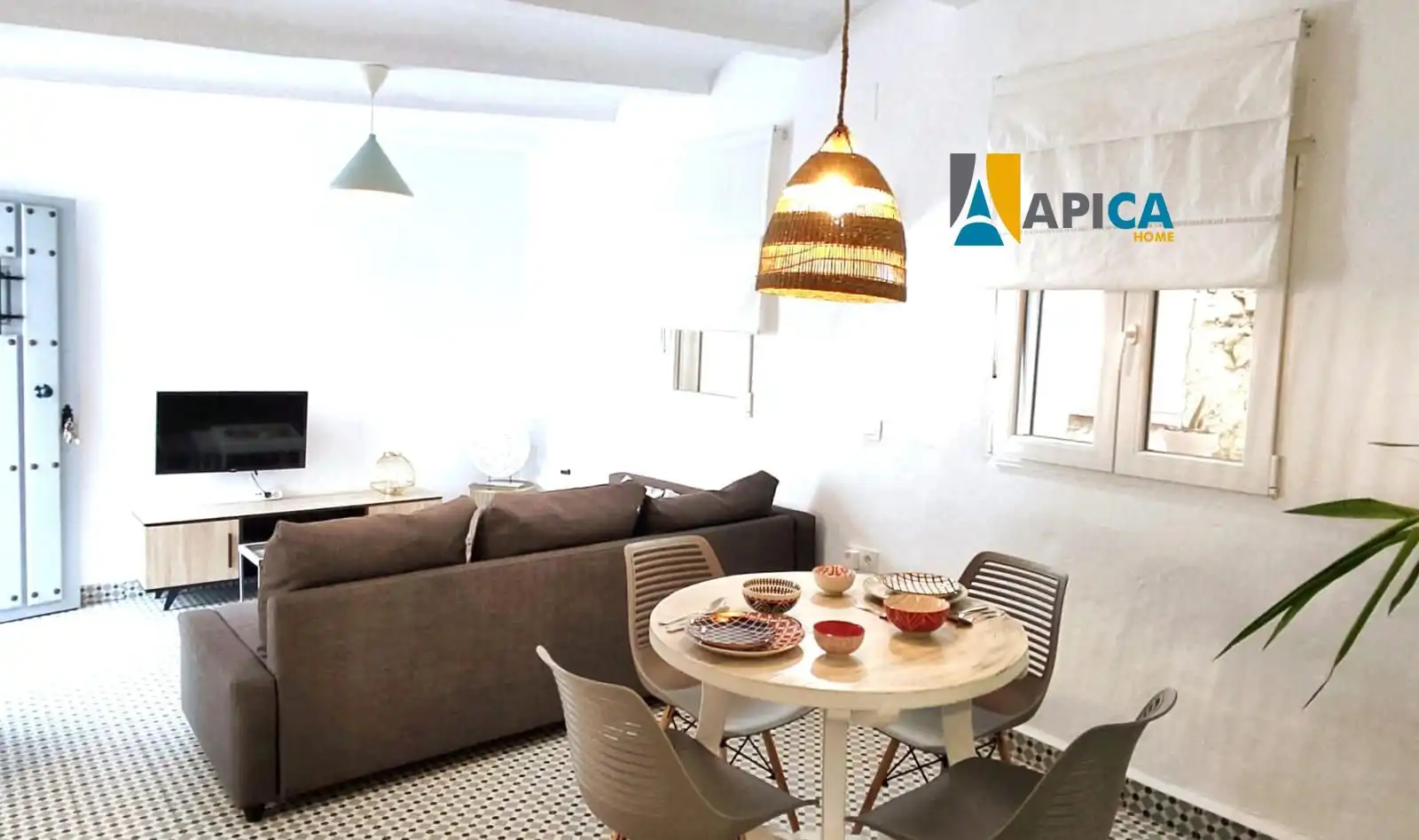 Wohnzimmer von Wohnung zum Verkauf in Vejer de la Frontera mit Möbliert