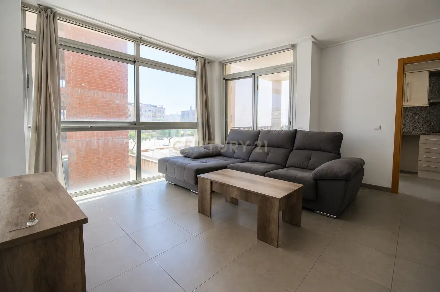 Wohnzimmer von Wohnungen zur Miete in Bellreguard mit Balkon