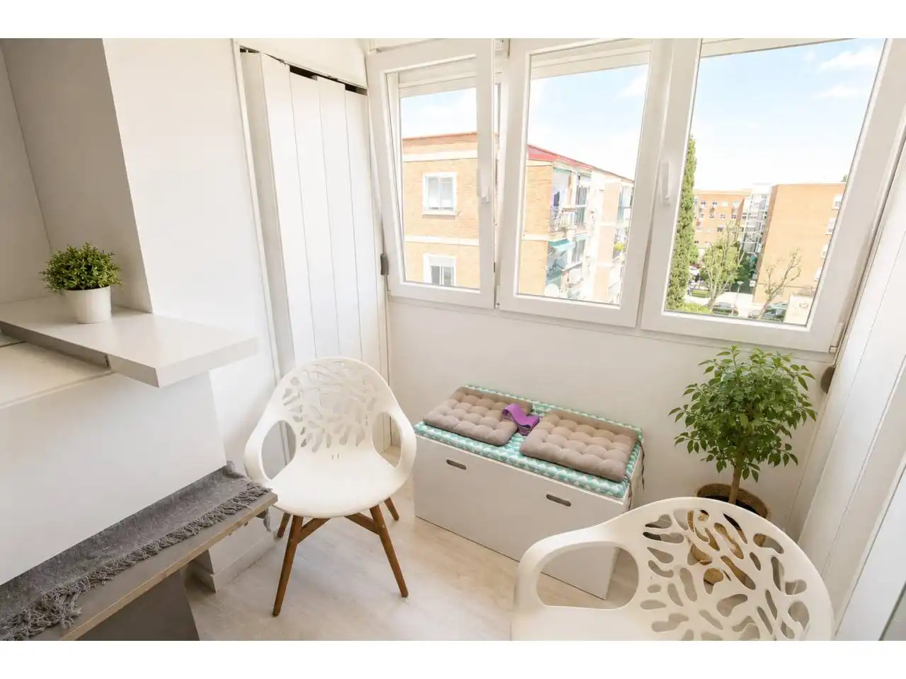 Balcony of Flat for sale in Leganés  with Air Conditioner and Heating