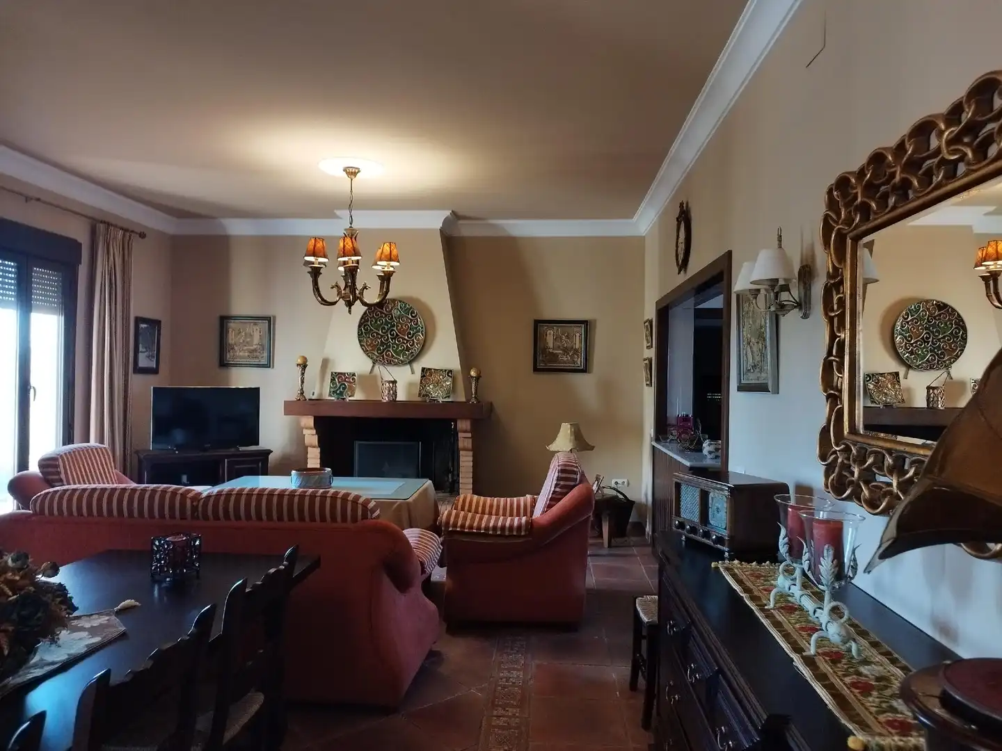 Sala d'estar de Finca rústica en venda en Berlanga amb Aire condicionat, Jardí privat i Piscina