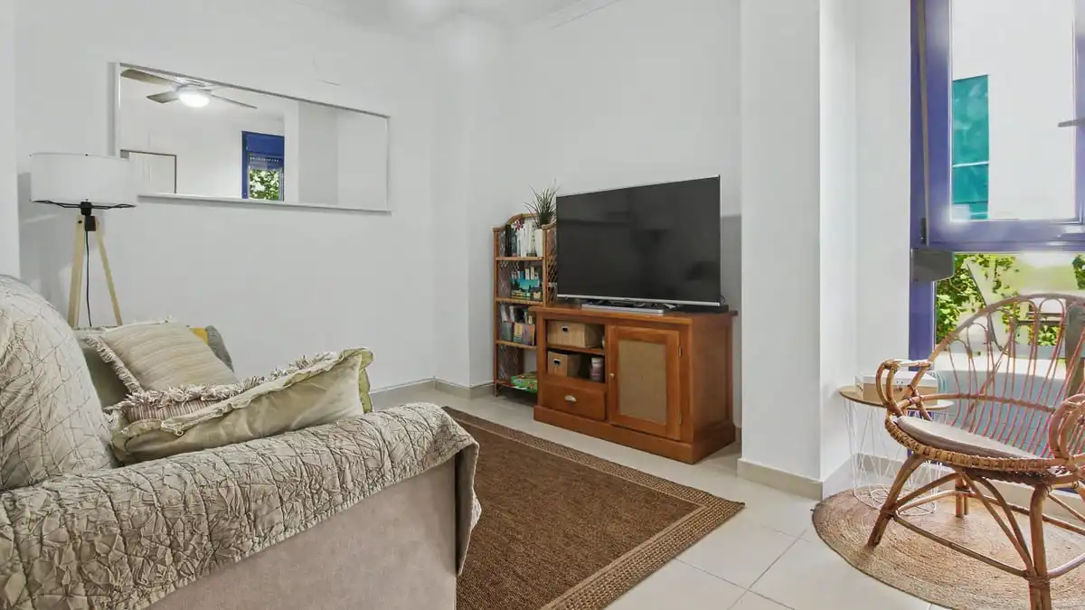 Sala de estar de Apartamento en venta en Dénia con Aire acondicionado, Calefacción y Jardín privado