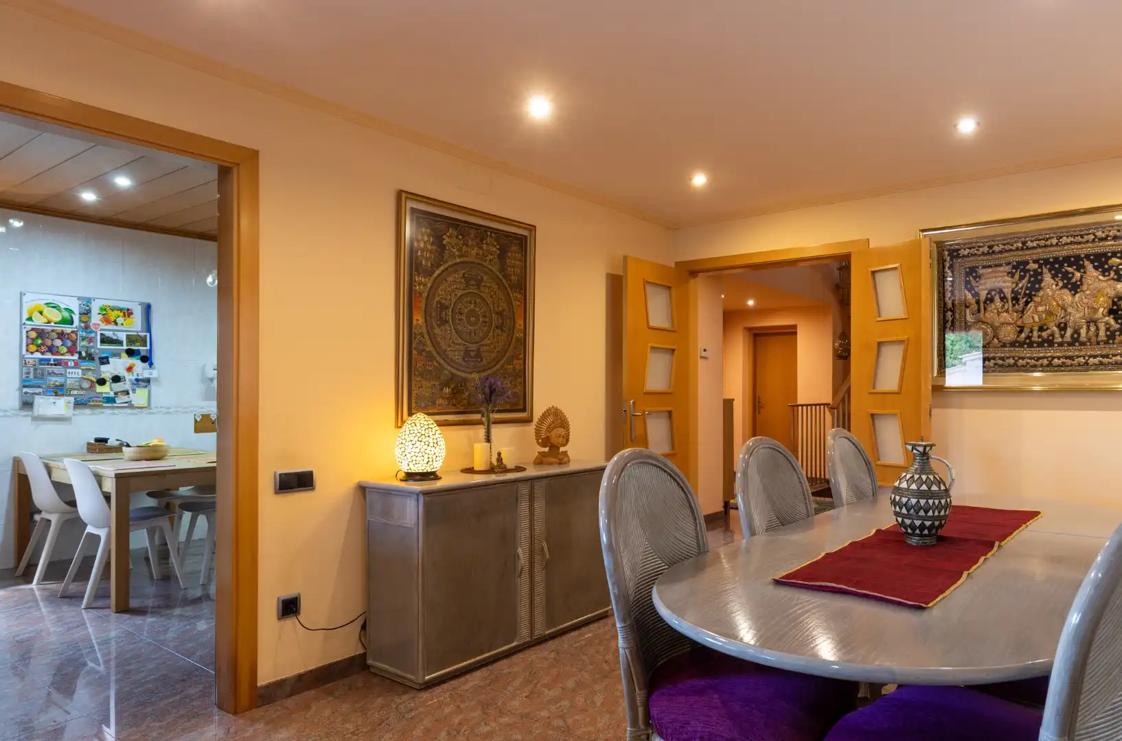 Dining room of Houses for sale in Viladecavalls  with Air Conditioner, Heating and Private garden