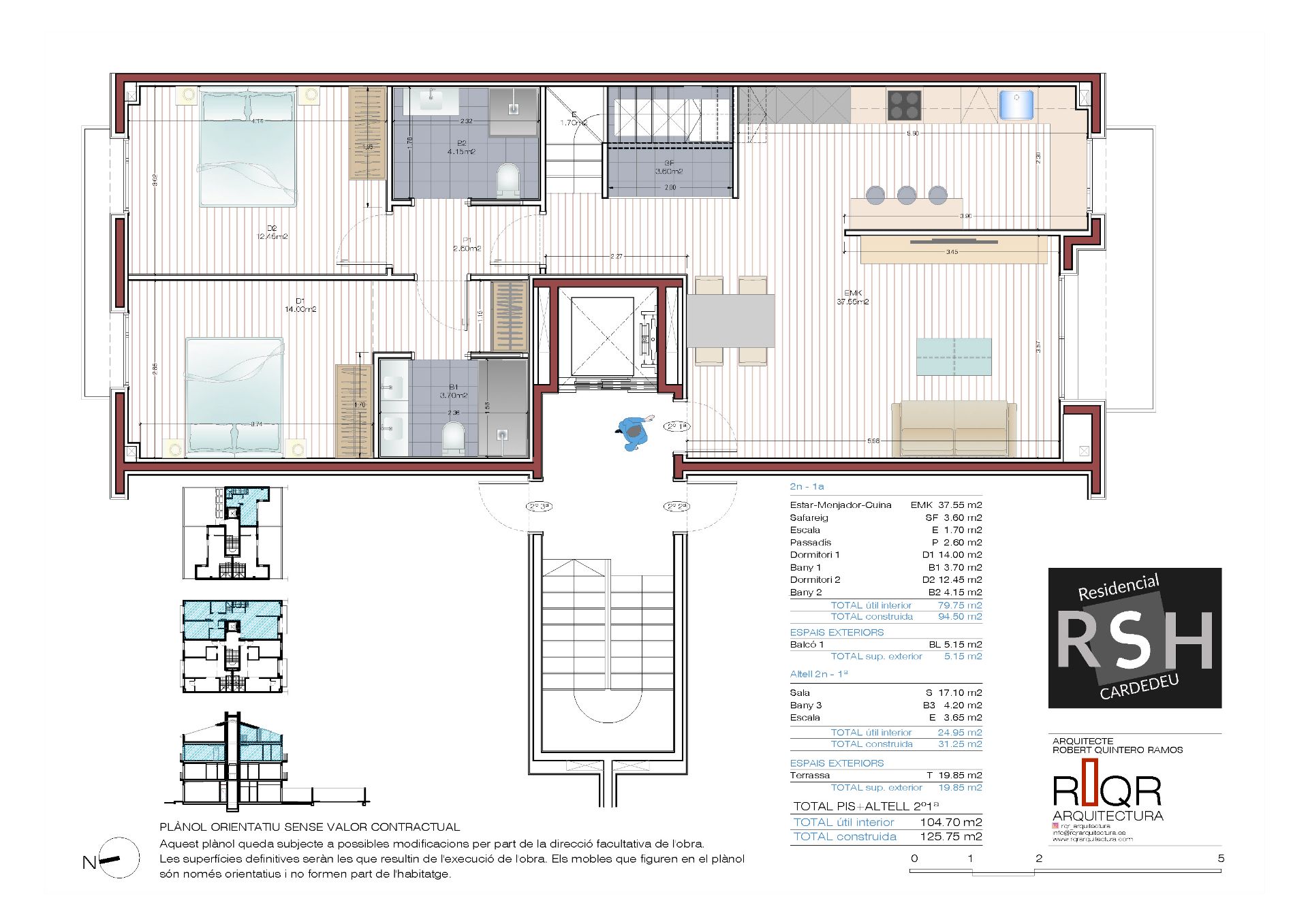 Duplex for sale in Cardedeu  with Air Conditioner, Heating and Parquet flooring
