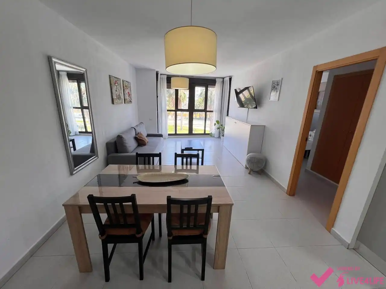 Sala de estar de Piso de alquiler en Valencia con Aire acondicionado y Amueblado