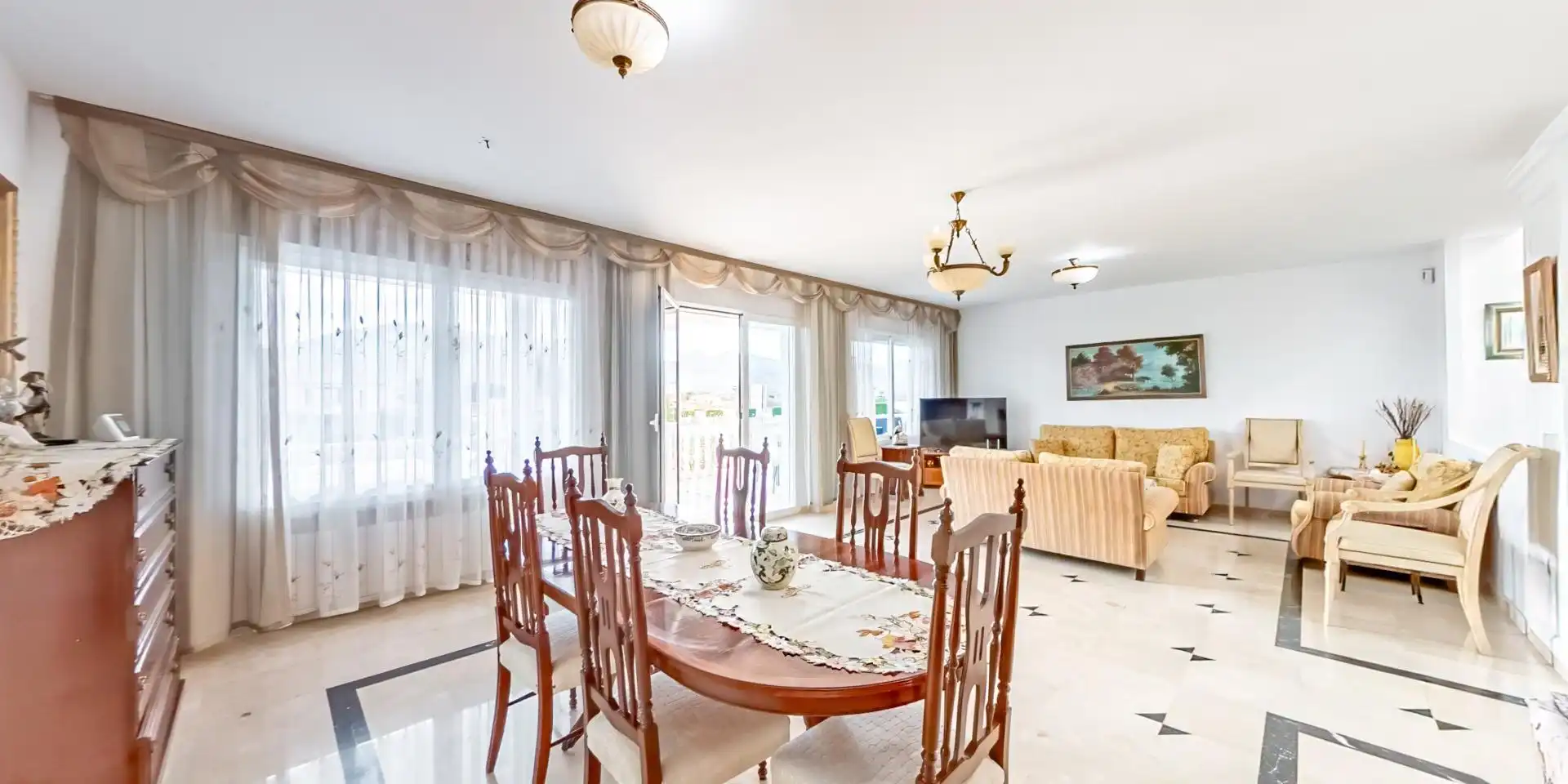 Dining room of Houses for sale in L'Alfàs del Pi  with Air Conditioner, Heating and Private garden